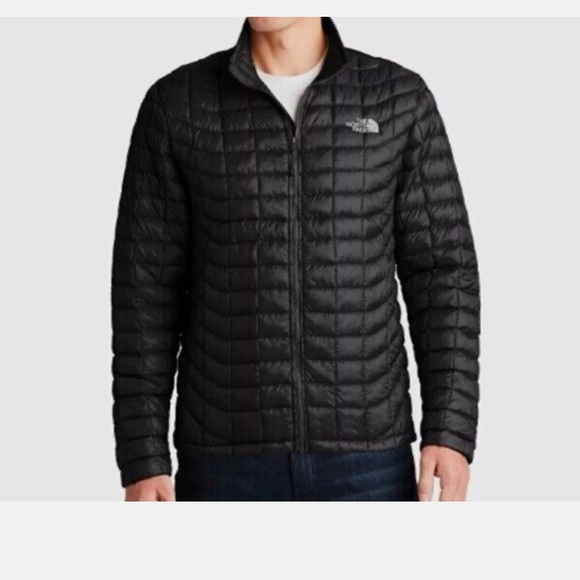 Men's The North Face Thermoball Trekker Lightweight Jacket Black Matte - Picture 3 of 7